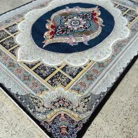 فرش نقشه مانلی سرمه ۱۲ - ۹ - ۶ متری نو