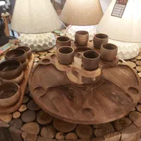 کلبه.چوبی/سروپذیرای۶نفره/|ظروف سرو و پذیرایی|اصفهان, مصلی|دیوار