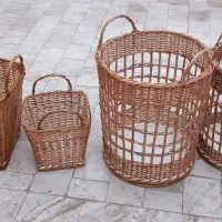 سبد لباس های شخصی حصیری