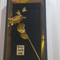 تابلو گل آب طلا لاکچری