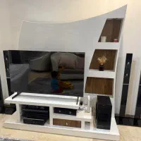 میز تلویزیون HDF سفید