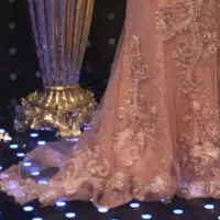 لباس مجلسی تمام گیپور وسنگ جواهردوزی بادست