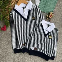 بلوز دو یقه پسرانه