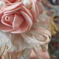 عروسک فرشته با دسته‌گل صورتی|صنایع دستی و سایر لوازم تزئینی|تهران, شاهین|دیوار