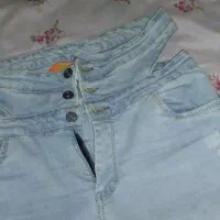 شلوار بوت کات یخی ریش دار جذاب