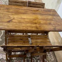 میز و صندلی چوبی ، تعداد نامحدود قابل سفارش|میز و صندلی غذاخوری|بابل, |دیوار