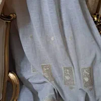دو عدد پرده سالنی همراه با استر حریر|پرده، رانر، رومیزی|اهواز, شهرک حفاری|دیوار