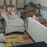مبلمان راحتی ۸ نفره همراه جلو مبلی محکم وسالم|مبلمان خانگی و میز عسلی|بندر ماهشهر, |دیوار