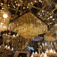 لوستر سقفی طلایی کروم اصل اصل|لوستر و چراغ آویز|تبریز, |دیوار