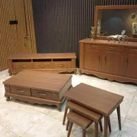 کنسول و آینه (ام دی اف و چوب)|بوفه، ویترین، کنسول|تهران, شهرک ولیعصر جنوبی|دیوار