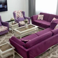 ست مبل هشت نفره با جلومبلی و عسلی