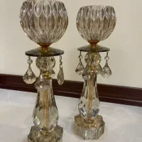 شمعدان کریستال|صنایع دستی و سایر لوازم تزئینی|تهران, آهنگران (سراسیاب دولاب)|دیوار