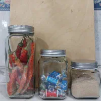 بانکه شیشه ای درب پیچی|ظروف نگهدارنده، پلاستیکی، یکبارمصرف|ری, فیروزآبادی|دیوار