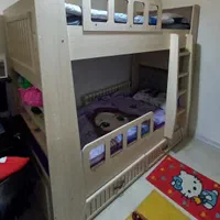 تخت دوطبقهMDF کودک و نوجوان + تشک وگال ترکی