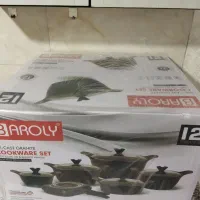 قابلمه تمام چدن۱۲پارچه Baroly نو آکبند پاکدشت|ظروف پخت‌وپز|پاکدشت, پاکدشت (مامازند)|دیوار