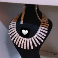 ست گردنبند و گوشواره مجلسی و گلسر