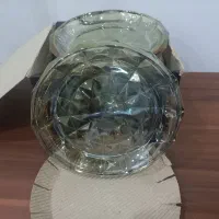 یک دست فنجان و یک دست پیش دستی کریستال