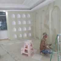 نقاش ساختمان،کاغذ دیواری،ماربل،ترموپایین ترین قیمت|خدمات پیشه و مهارت|اردبیل, |دیوار