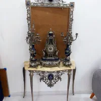 آینه شمعدان برنجی سنگین|صنایع دستی و سایر لوازم تزئینی|مشهد, پنجتن|دیوار