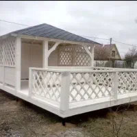 طراحی و ساخت آلاچیق و کلبه چوبی|خدمات پیشه و مهارت|بابل, |دیوار