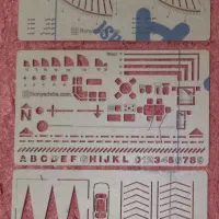 شابلون طراحی ، پازل ، خط کش دیوار