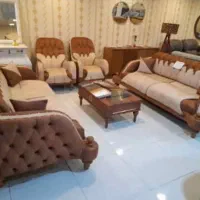 مبلمان هشت نفره تختخوابشو چستر با جلو مبلی و عسلی|مبلمان خانگی و میز عسلی|تهران, نازی‌آباد|دیوار