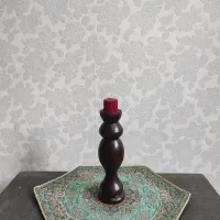 ۵ تا جاشمعی چوبی خراطی شده با پایه کیک
