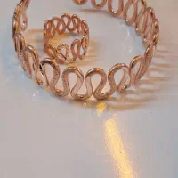 دستبند و حلقه مسی