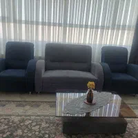 مبل راحتی ۷ نفره با ۳ میز جلو مبلی