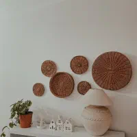 دیوارکوب حصیری