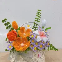 گل های ماندگار و مخملی پیپ پاک کن