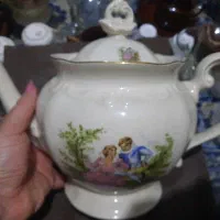 چینی های لهستانی قدیمی قندون سیلور شیرجوش مس ساعت