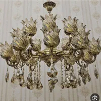 لوستر  ۲گل برنج اصل|لوستر و چراغ آویز|قزوین, |دیوار