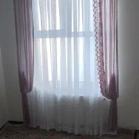 والان پرده دو عدد در حد واقعا نو نو رنگ یاسی|پرده، رانر، رومیزی|کرج, گلشهر|دیوار