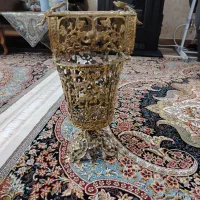 سطل زباله وجادستمالی برنجی