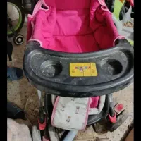 ماشین برقی و کالسکه ای کودکانه