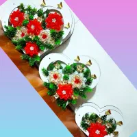 باکس قلبی گل کریستال|گل مصنوعی|لردگان, |دیوار