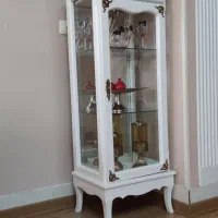 بوفه ویترینی کلاسیک سفید|بوفه، ویترین، کنسول|کازرون, |دیوار