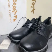 کفش چرم مشهد مردانه مشکی راحتی اسپرت نو ۴۲ هدیه