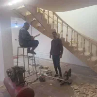 پله چوبی دوبلکس