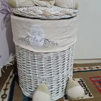 سبد اثباب بازی و سطل اشغال و جا دستمال کاغذی کودک