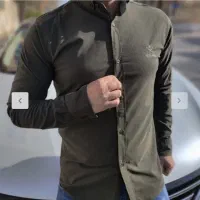 پیراهن مردانه،شلوار کارگو و تیشرت مشکی