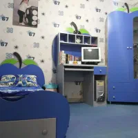 میز تحریر و تخت خواب نوجوان و کمد