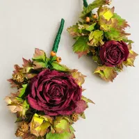 دو عدد گل پشت دری و دیواری تزیینی