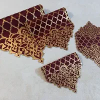 رومیزی مخمل وچرم(اسلیمی،زنبوری)