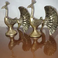 جفت طاووس برنج تو پر|صنایع دستی و سایر لوازم تزئینی|الیگودرز, |دیوار