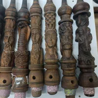 تنه قلیان چوب بلوط و گردو طعم دار آماده استفاده|صنایع دستی و سایر لوازم تزئینی|بندر انزلی, میان پشته|دیوار