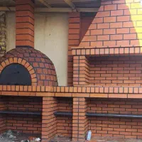 اجرای نمای سنگ و اجر و شومینه|بخاری، هیتر، شومینه|سلمانشهر, |دیوار