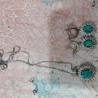 پلاک زنجیر وگوشواره|جواهرات|چابهار, |دیوار