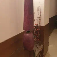 آباژور زرشکی سرامیکی